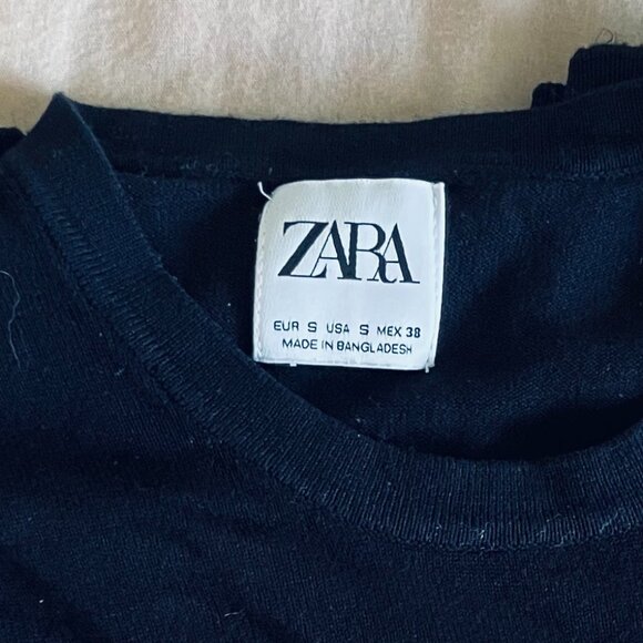 Black Zara Crewneck Sweater Size S - Picture 5 of 11